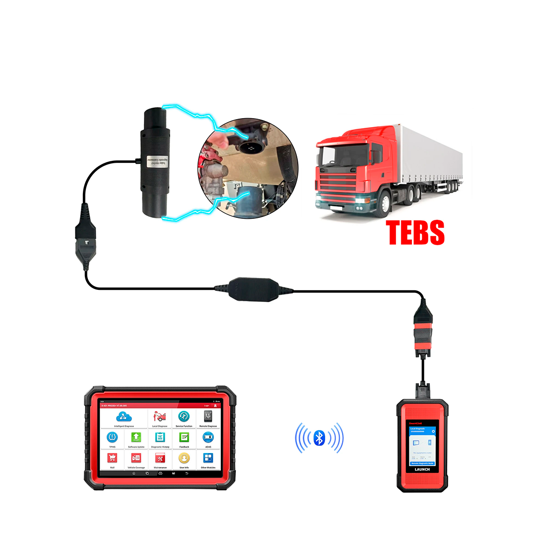 Адаптер переходник Launch Trailer-16+7+7 +  X431 24V CAN